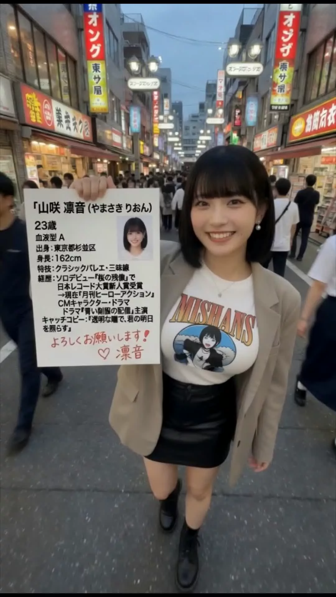 新人女優の自己紹介　街歩きver.